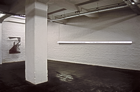 „Arbeit des Künstlers”, 2008, 15x620x10cm, silkscreen, acrylglas, fluorescent lamp, wood, color